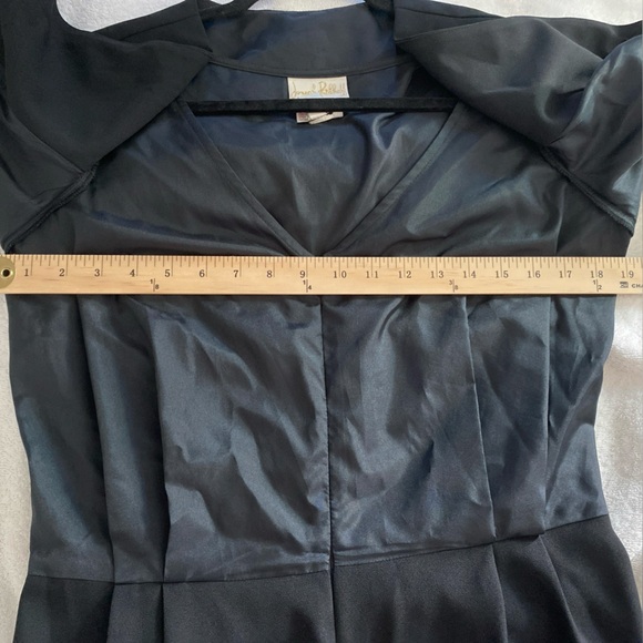 VTG Joseph Ribkoff Black Jumpsuit‎ with Vest and Gold Embroidered Details - Picture 9 of 10